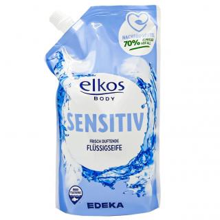 Tekuté mýdlo Elkos - sensitiv - náhradní náplň 750ml
