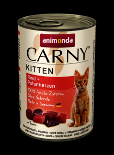 Animonda Carny Kitten hovězí+krůtí srdce 200 g
