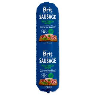 Brit Premium Sausage Turkey & Peas 800g
