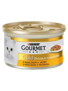 GOURMET Gold Double Pleasure s králíkem a játry 85 g