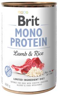Konzerva Brit Monoprotein Lamb & Rice 400g