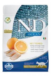 N&D OCEAN CAT NEUTERED Adult Herring & Orange 1,5 kg