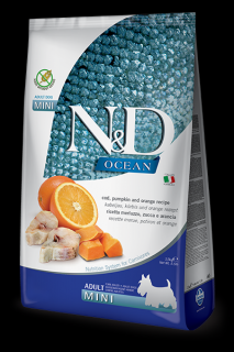 N&D OCEAN DOG Adult Mini Codfish&Pumpkin & Orange 2,5 kg