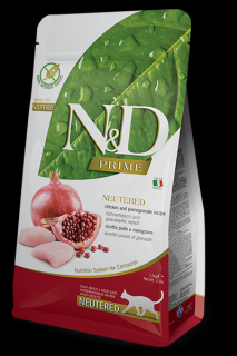 N&D PRIME CAT Neutered Chicken & Pomegranate 1,5 kg