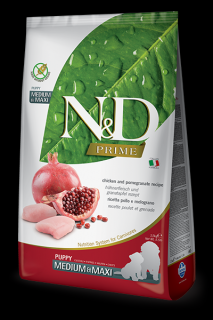 N&D PRIME DOG Puppy Medium & Maxi Chicken & Pomegranate 12 kg