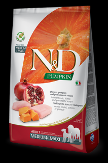 N&D Pumpkin DOG Adult Medium & Maxi Chicken & Pomegranate 12 kg