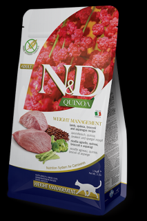N&D Quinoa CAT Weight Management Lamb & Broccoli 1,5 kg