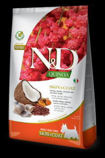 N&D Quinoa DOG Skin & Coat Herring &Coconut Mini 2,5 kg