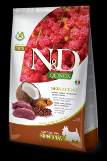 N&D Quinoa DOG Skin & Coat Venison & Coconut Mini 2,5 kg