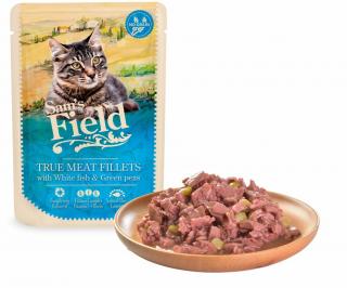 Sams Field True Meat Fillets with White Fish & Green Peas 85g