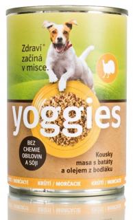 Yoggies krůtí konzerva s batáty a bodlákovým olejem 400g