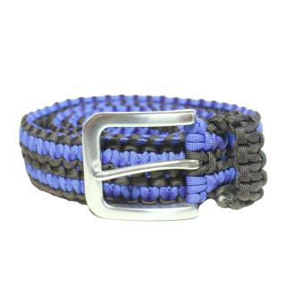 Opasek černo tm.modrý pánský 130cm a více