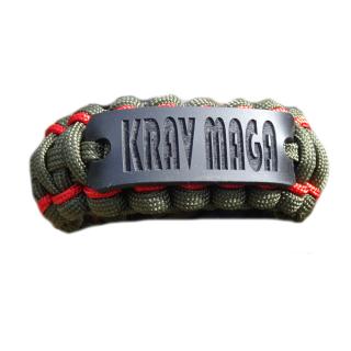 PARACORD NÁRAMEK ID ŠTÍTEK KOVPLAST spona Barva Německo, XL -  20 - 21cm