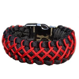 Paracord náramek SPIDERMAN 11 L   -  19 - 20cm   ( běžná velikost pro muže )