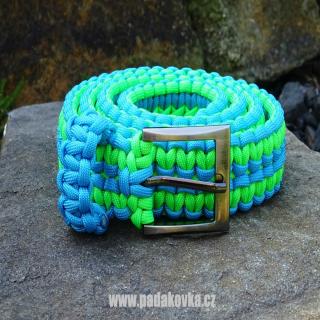 Paracord opasek - dámský Světle modrá, 100cm