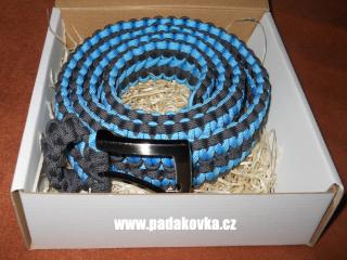 Paracord opasek - pánský Světle modrá, 80cm