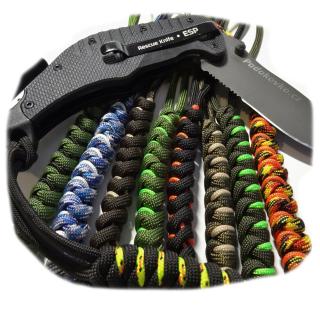 PARACORD přívěsek s microcordem CAMO NEON green