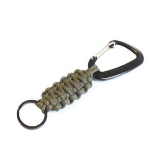 Paracord přívěsek s velkou karabinou BarvaPL