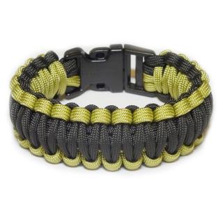 PARACORD SURVIVAL NÁRAMEK - PLAST Barva Německo, M  -  18 - 19cm