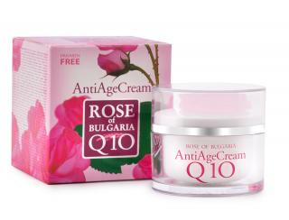 Anti-age krém s koenzymem Q10 s růžovou vodou Rose of Bulgaria 50 ml