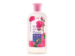 Dětský šampon a sprchový gel s růžovou vodou Rose of Bulgaria 200 ml