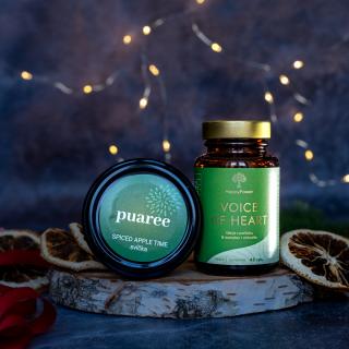 Vánoční balíček na přání - vitamín a svíčka dle výběru Piece of love, Spiced Apple Time