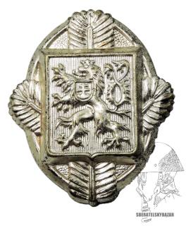 Čepicový odznak Vojenské státní lesy 1. republika - stříbrný