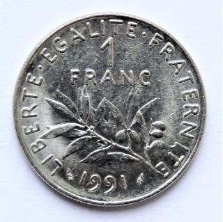 Francie - 1 franc 1991