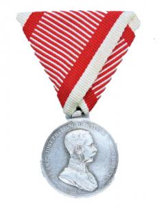 František Josef I Medaile za statečnost, stříbrná medaile, II. třída