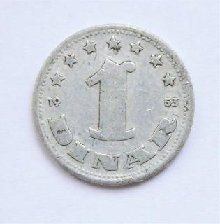 Jugoslávie, 1 dinar 1953