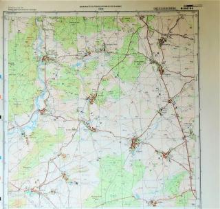 Mapa generálního štábu ČSLA  -  ČIZICE 1 : 25 000