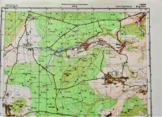 Mapa generálního štábu ČSLA  -  HUDLICE 1 : 25 000