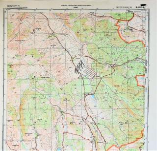 Mapa generálního štábu ČSLA  - KONICE 1 : 25 000