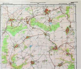 Mapa generálního štábu ČSLA  - LUBNÁ 1 : 25 000