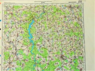 Mapa generálního štábu ČSLA  -  MILEVSKO 1 : 100 000