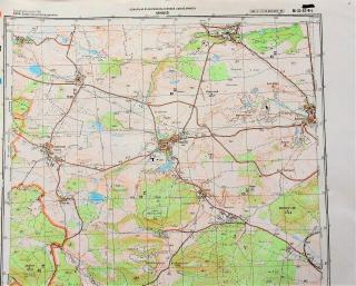 Mapa generálního štábu ČSLA  - NEPOMYŠL 1 : 25 000