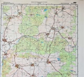 Mapa generálního štábu ČSLA  -  POTVOROV 1 : 25 000