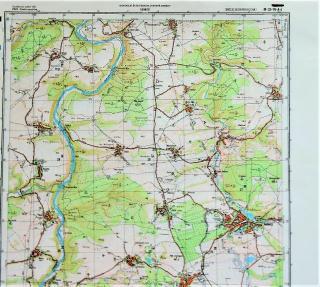 Mapa generálního štábu ČSLA  -  RADNICE 1 : 25 000