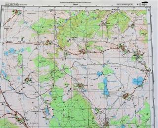 Mapa generálního štábu ČSLA  -  ŠTĚDRÁ 1 : 25 000