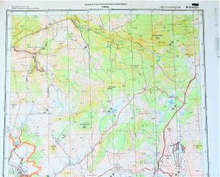 Mapa generálního štábu ČSLA  -  STRUŽNÁ 1 : 25 000