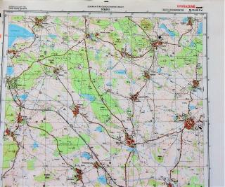 Mapa generálního štábu ČSLA  -  SVÉRADICE 1 : 25 000