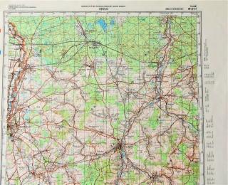 Mapa generálního štábu ČSLA  -  ZGORZELEC 1 : 100 000