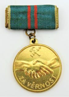 Medaile hasičská - za věrnost