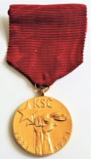 Medaile - Proletáři všech zemí spojte se - KSČ 1921 - 1971