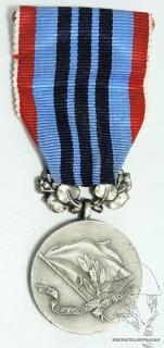 Medaile Za pracovní věrnost, II. vydání, stříbro, punc.925 - ZUKOV