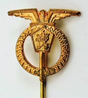Miniatura odznaku letovoda - zlatý