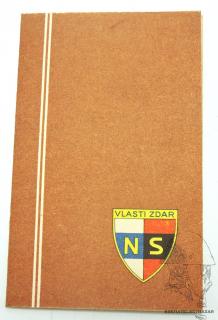 Národní souručenství - členský průkaz 1944