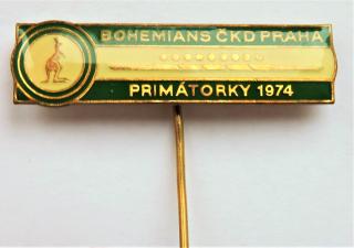 Odznak - Bohemians ČKD Praha - Primátorky 1974