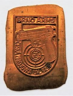 Odznak BRNO ARMS - Česká Zbrojovka Brno - Výrobní zmetek