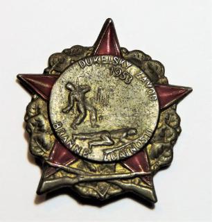 Odznak - Dukelský branný závod zdatnosti 1953